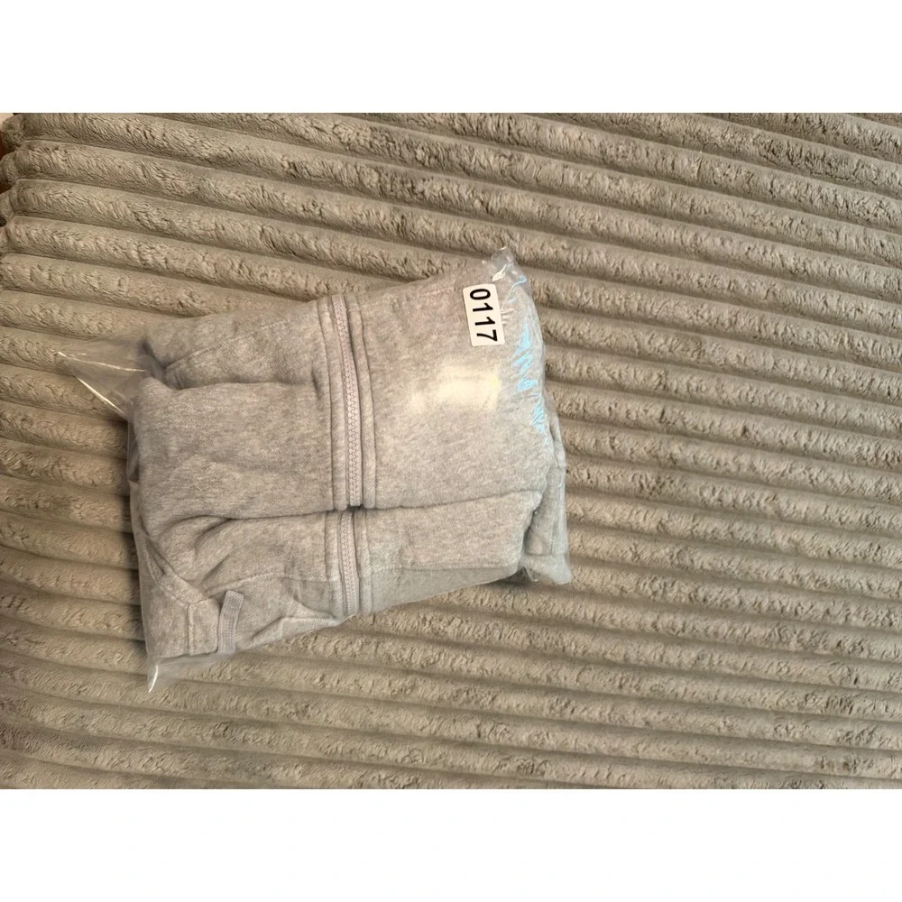 Nike Sportswear Club Fleece Full Zip Hoodie Grey Heather Mens Large 804389-063